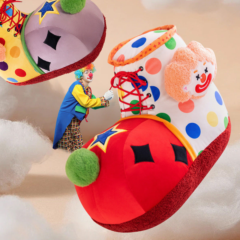 New Internet Celebrity Clown Shoes Pillow Blanket Backrest Multifunctional Stuffed Toy Parent-Child Home Couple Gift