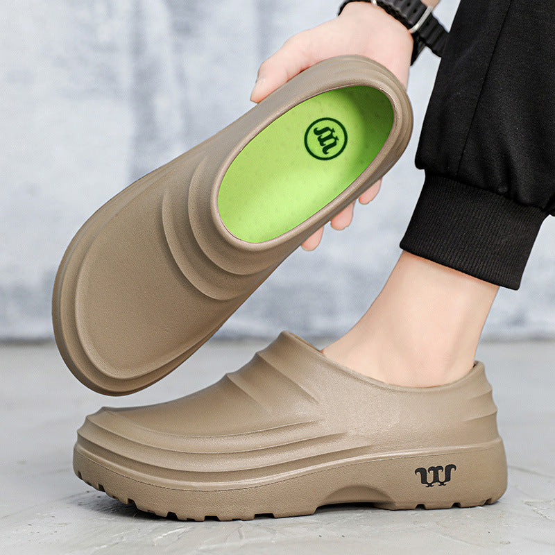 Cross-border chef shoes men and women non-slip waterproof kitchen special oil-proof shoes wear-resistant hotel food factory hospital work shoes