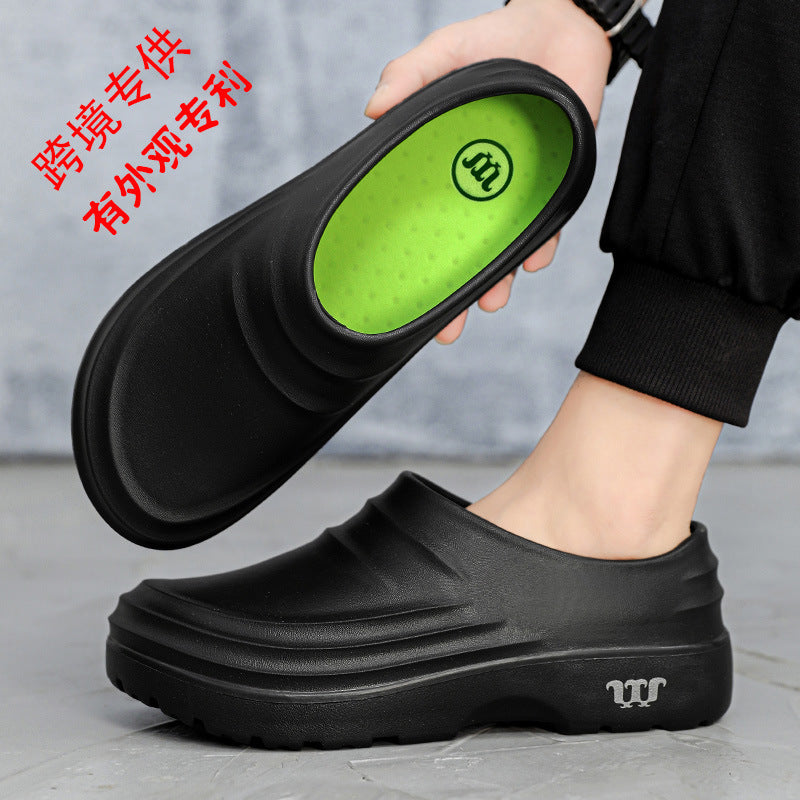 Cross-border chef shoes men and women non-slip waterproof kitchen special oil-proof shoes wear-resistant hotel food factory hospital work shoes