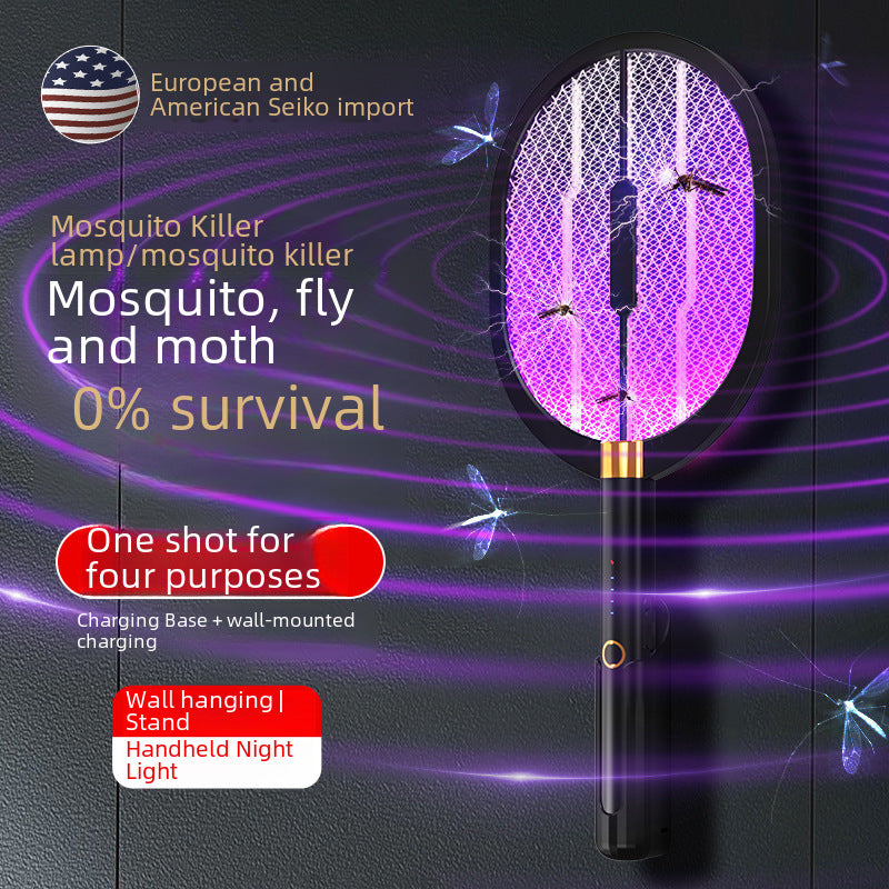 Factory wholesale new photocatalyst mosquito killer household mosquito killer electric mosquito swatter fly swatter two-in-one cross-border
