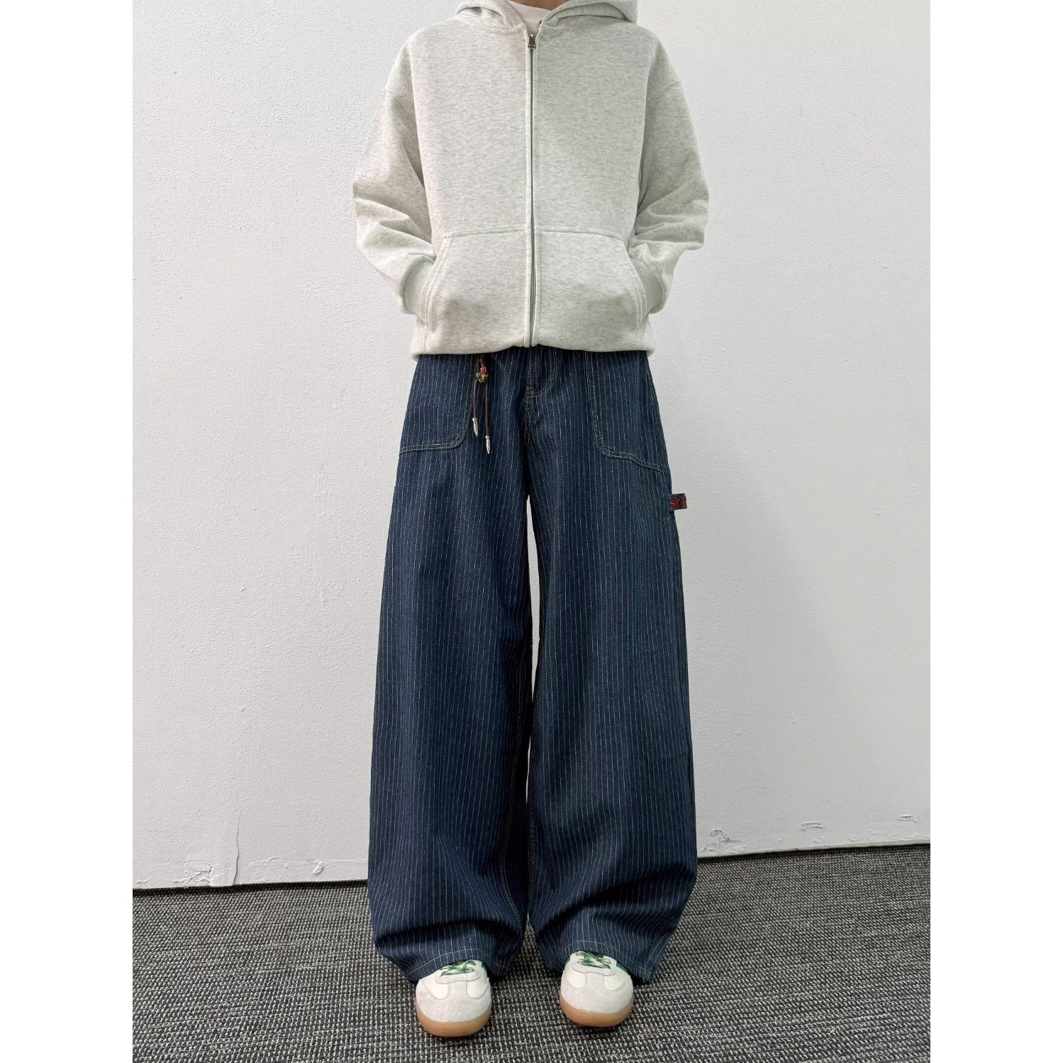 New Trendy Simple Versatile Popular Artistic New Casual Jeans Stylish Lazy Harajuku Japanese Style
