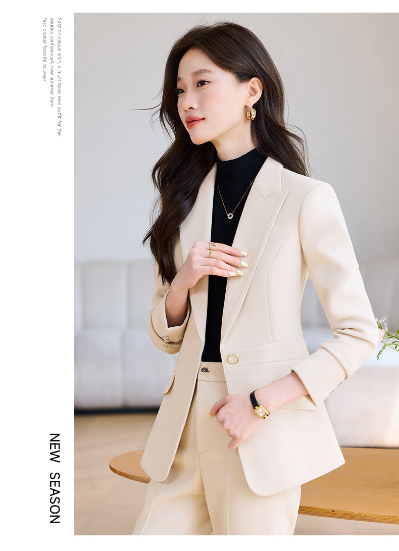 Cross-Border High-End Women's Suit Set, New Style Women's Casual Professional Fashion Elegant Slim-Fit Formal Workwear