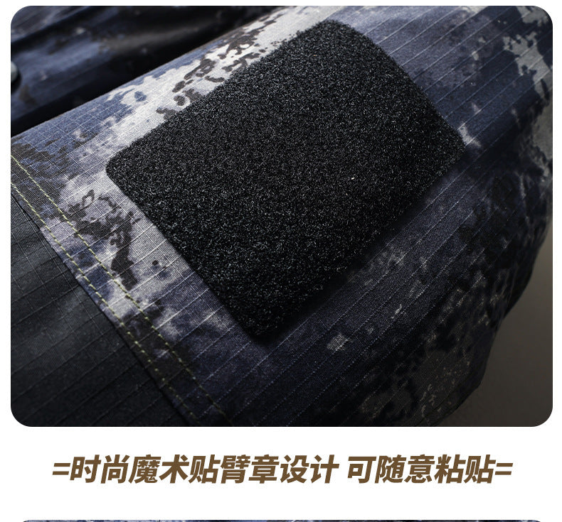 Autumn and Winter Tactical Camouflage Cotton Jacket Men's Cotton Jacket Jacket Cotton Jacket Hooded Jacket Thickeneded Work Clothes Outdoor
