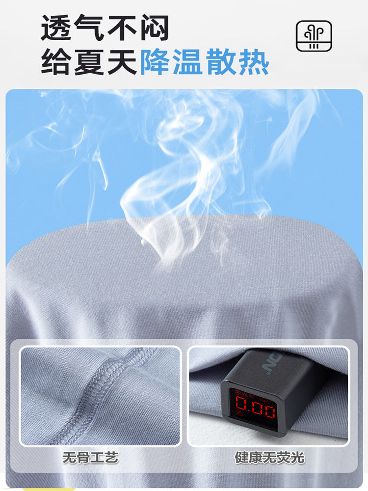 Summer Boys' Short-sleeved Shorts Modal Children's Pajamas Girls' Parent-child Home Clothes suit Children's Air-conditioning Clothes