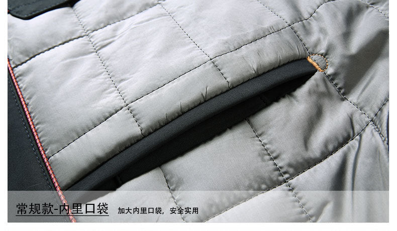 2024 Winter Coat Thickened Cotton-padded Jacket Men's High-grade Mulberry Silk Cotton-padded Jacket for Middle-aged and Elderly Dads Business Casual Jacket