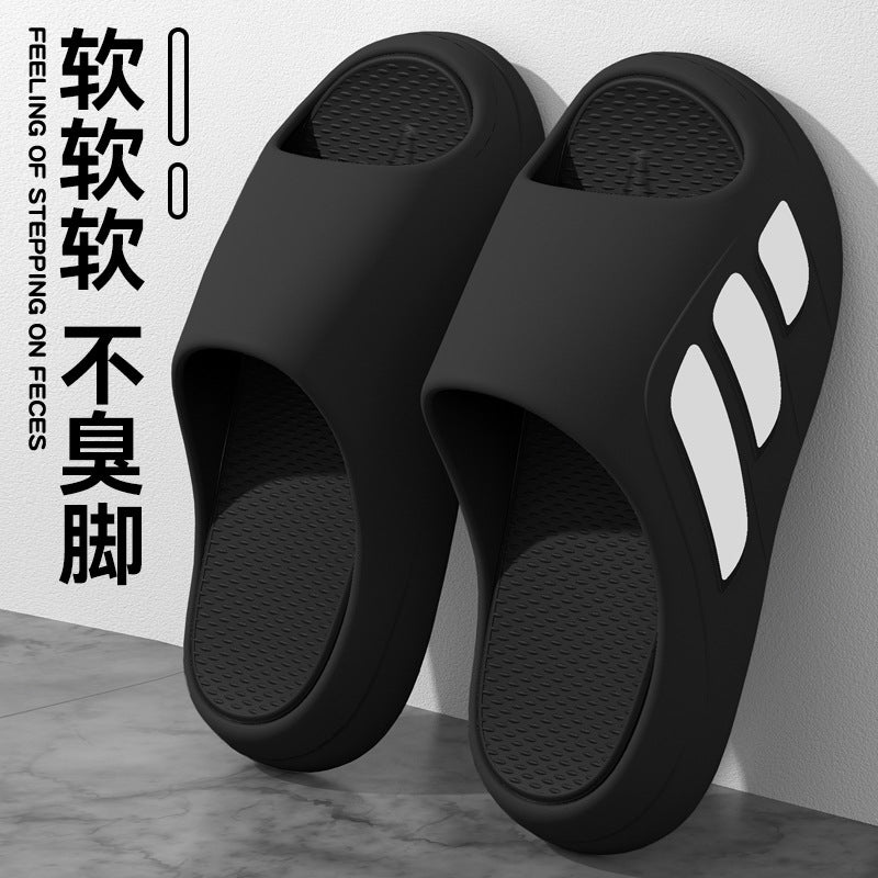Sports slippers women's summer thick-soled soft-soled home wear non-slip deodorant lovers men's slippers wholesale