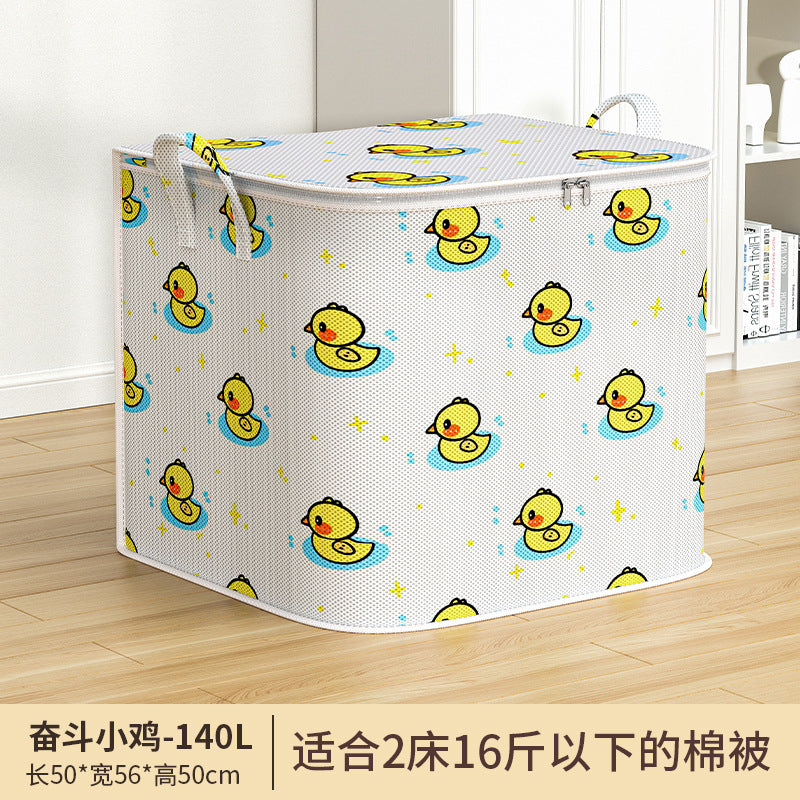 Large-Capacity Moving Packing Bag for Clothes, Cotton Quilt, Luggage Storage Bag, Snakeskin Woven Clothing Storage Bag