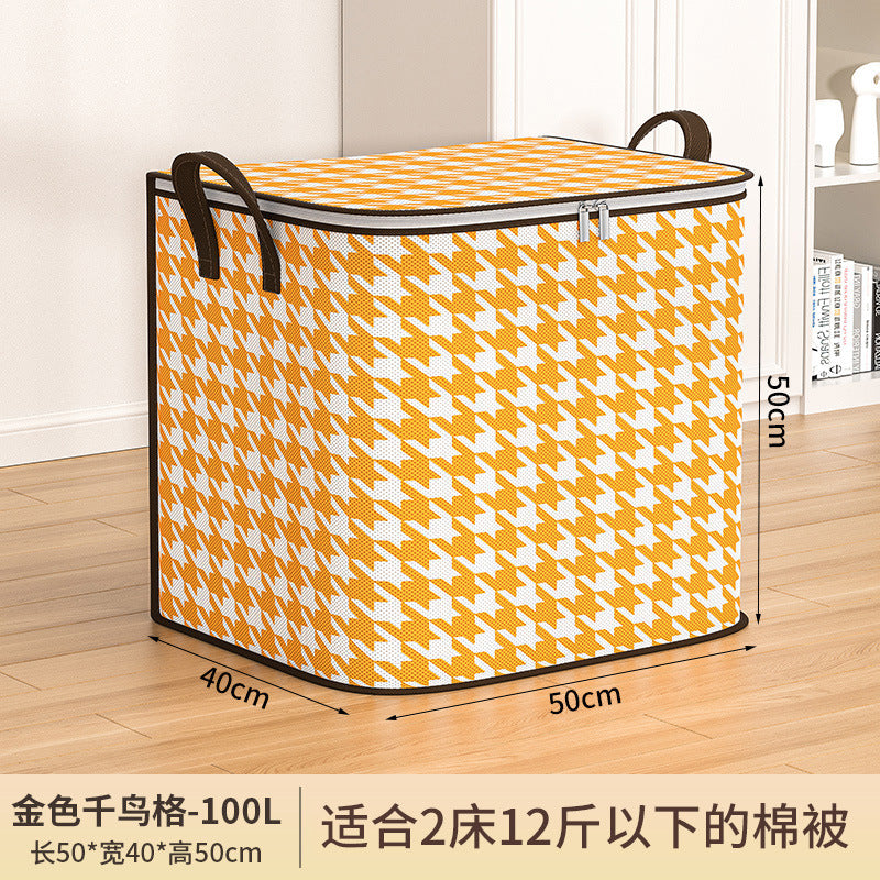 Large-Capacity Moving Packing Bag for Clothes, Cotton Quilt, Luggage Storage Bag, Snakeskin Woven Clothing Storage Bag