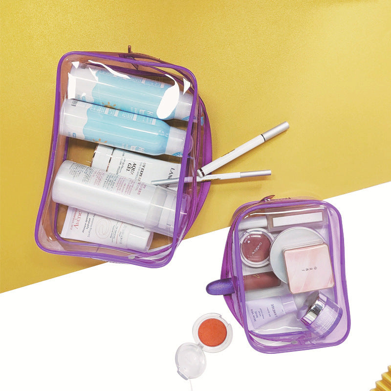 Pvc Toiletry Bag Transparent Cosmetic Bag Portable Storage Bag Large Capacity Travel Toiletry Bag High-End Waterproof