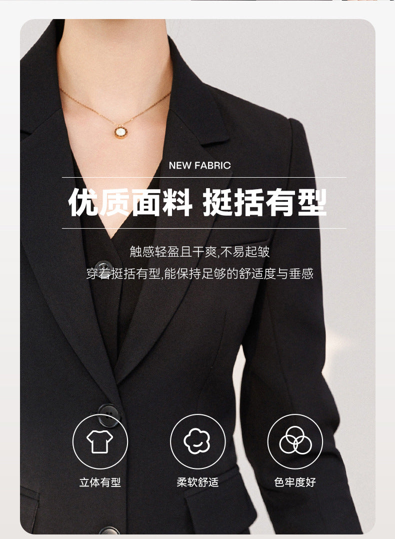 Cross-Border Red Hostess Suit Set for Women, Formal Attire for Broadcast Art Exams, Speech Competitions, Interviews, and News Anchor On-Camera Appearance