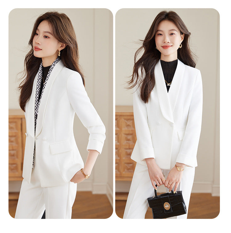 High-End Suit Suit Spring & Fall New Goddess Style Casual Slimming Look Elegant Fashion Commuter Business Professional Workwear