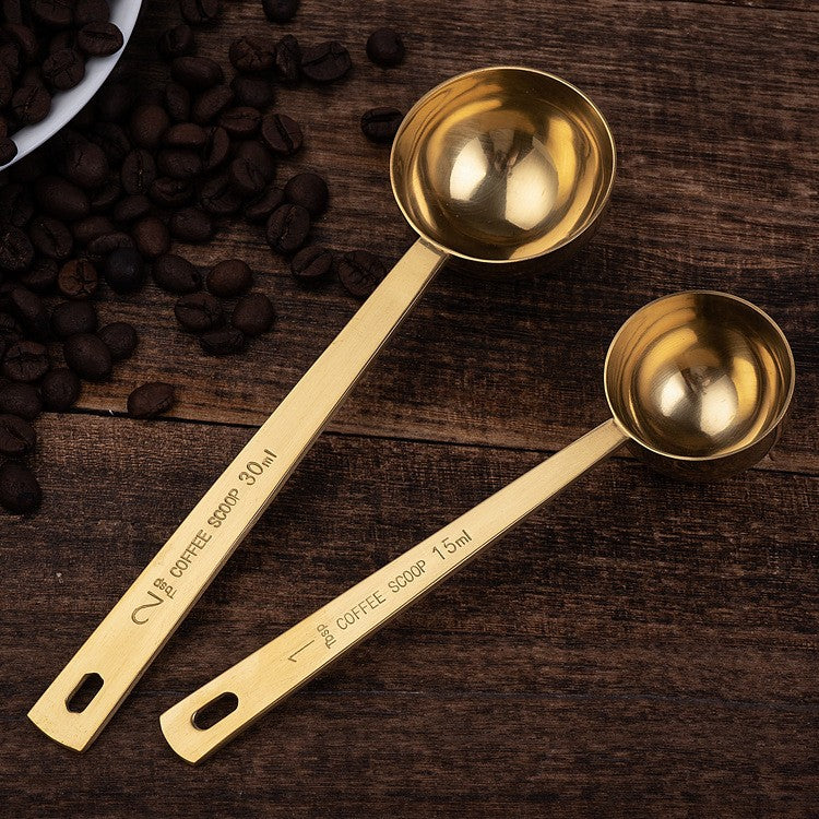 Factory Direct Sales 15ml Coffee Measuring Spoon 304 Stainless Steel Measuring Spoon Milk Powder Long Handle 20ml Baking Tools Wholesale