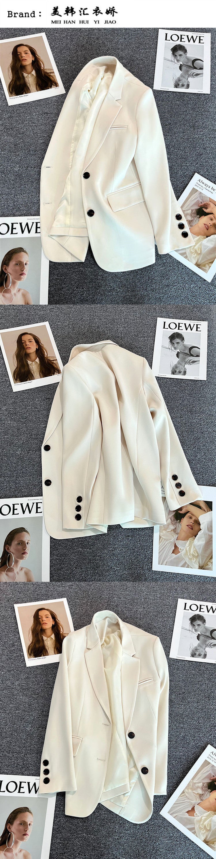 Avocado Green Blazer for Women 2026 Spring and Autumn New Casual Stylish Street-Style Blazer Korean Version Suit Jacket