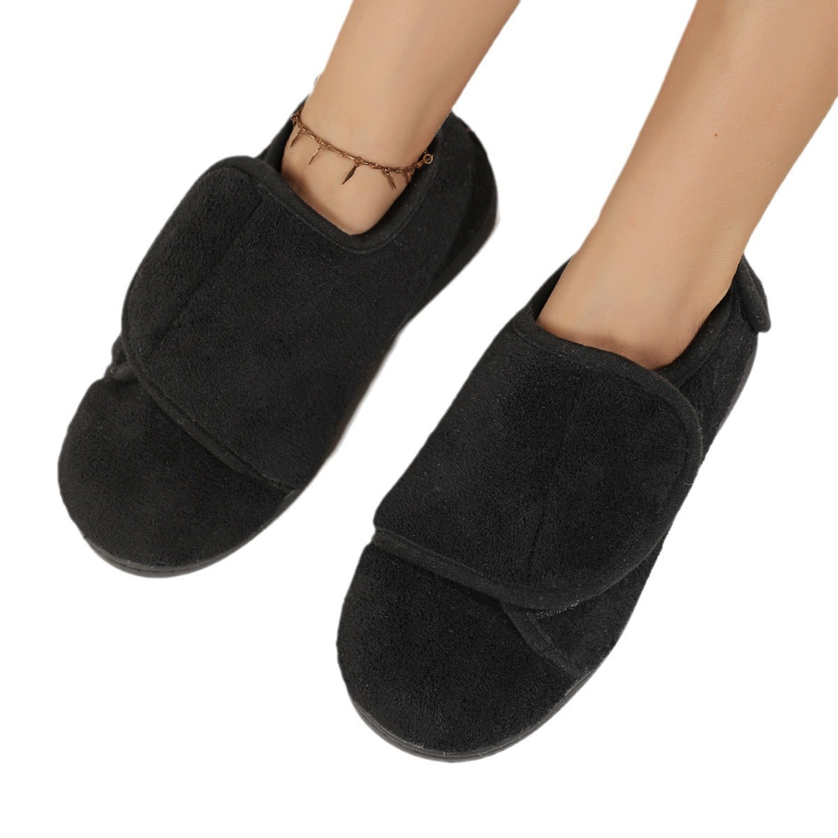 Widening and Adjustable High Instep, Obesity, Swollen Wide Foot, Parents Rehabilitation Cotton Cloth Shoes for Middle-aged and Elderly plus size After Surgery