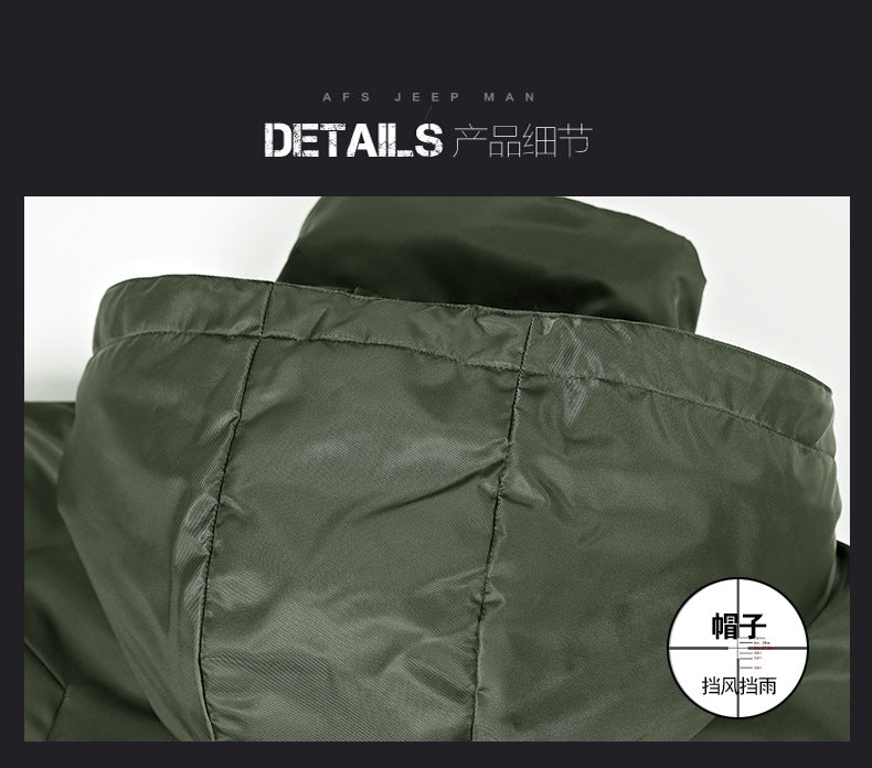 60601 winter pilot cotton-padded coat windproof waterproof loose jacket men's plus size jacket coat