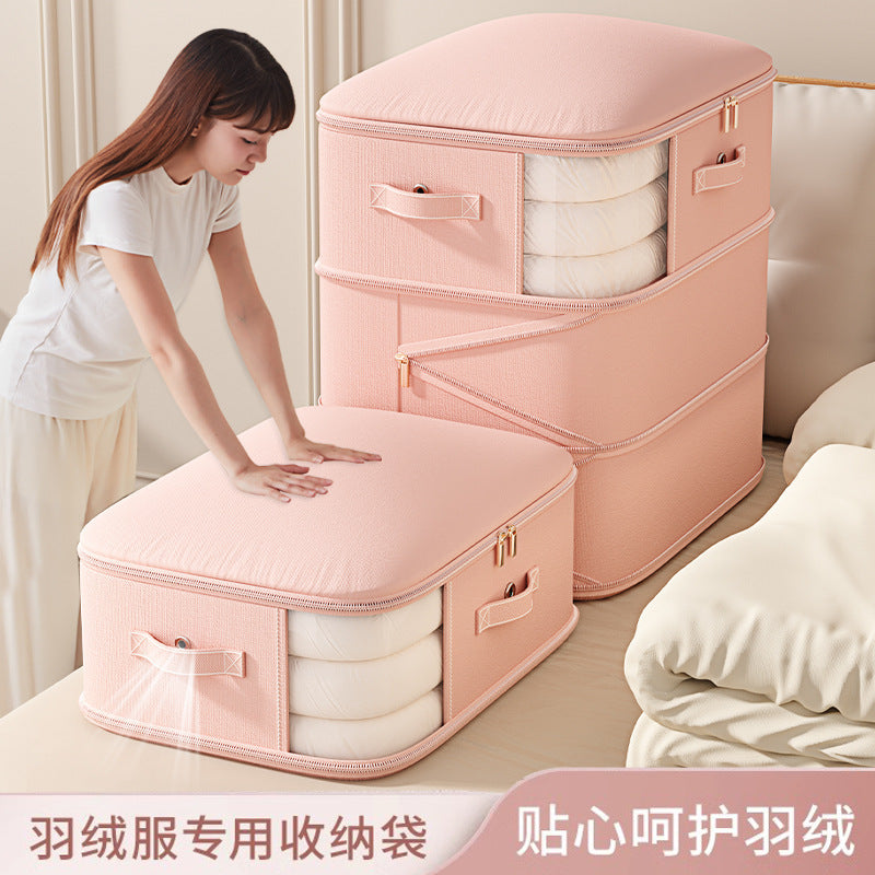 See-through Down Jacket Quilt Vacuum Compression Storage Bag Wardrobe Bag Large Capacity Quilt Clothes Packing and Finishing