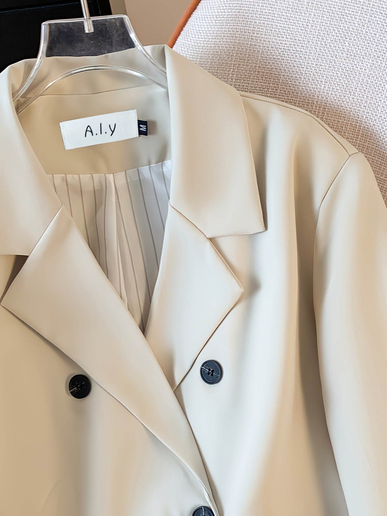 Lazy Style Suit Jacket for Women 2025 Spring and Autum New Street Celebrity Simple Loose Brown Small Suit