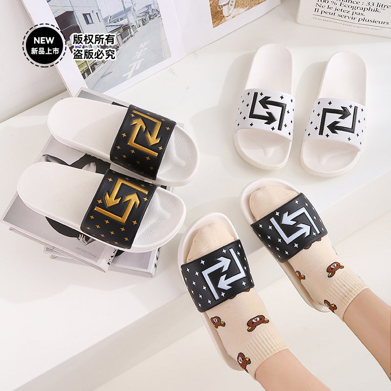 Home Slippers Women's Indoor Bathroom Non-slip Sandals Summer Outdoor Casual Fashion Slippers Outdoor Couple Slippers