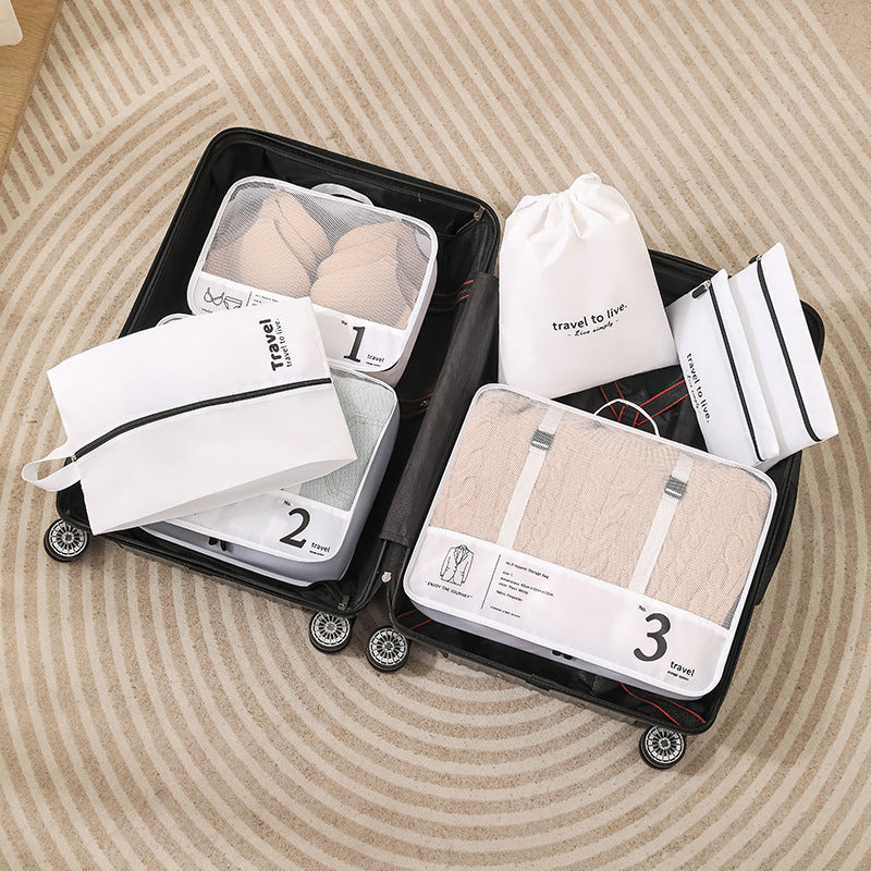 Travel Storage Bag Seven-Piece Suitcase Clothing Sorting Bag Clothing Partition Portable Storage Set