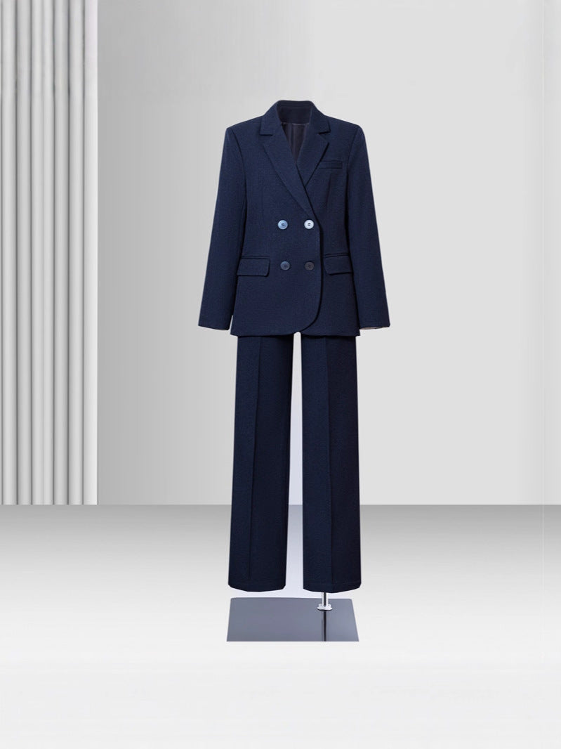 Navy Blue Suit Jacket for Women Spring & Fall 2025 New Casual Korean Style High-End Small Workplace Suit Suit