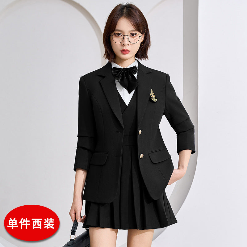 Designed Elegant Professional Women's Suit Jacket 2025 Autum New Slim Fit Ol Work Clothing Versatile Suit