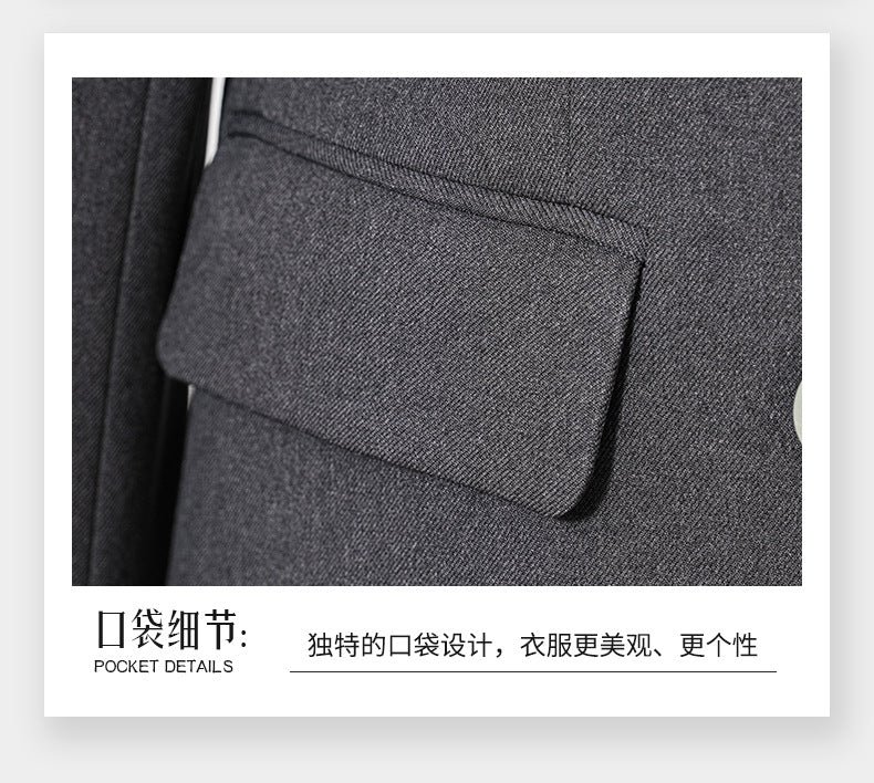 Cross-Border Fashion Simple Double-Breasted Suit Set for Women, New Design with High-End Elegance and Goddess-Like Style, Long-Sleeve Blazer