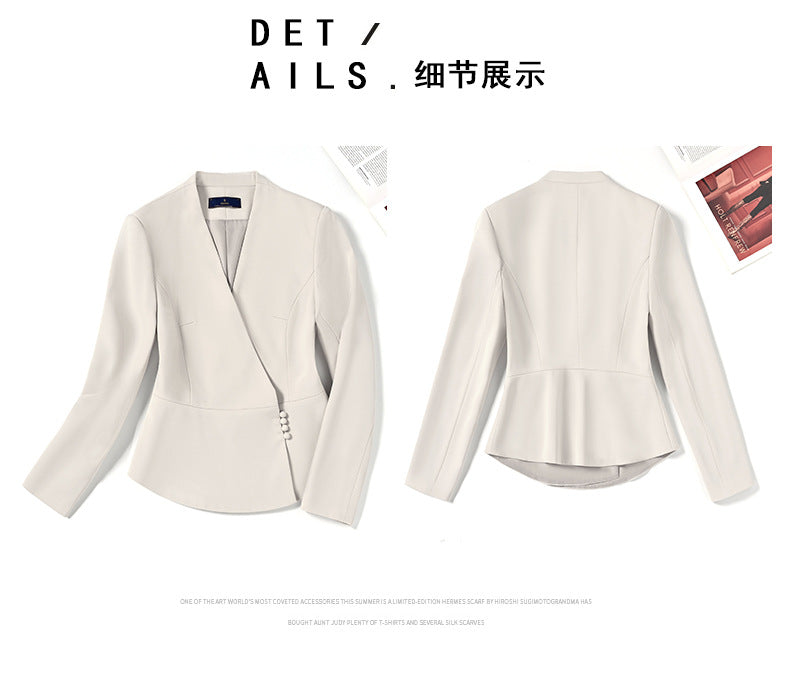 Cross-Border Professional Attire Goddess Style Long-Sleeved Beauty Salon Front Desk Fashion Hotel Manager Sales Department Jewelry Store Work Clothes