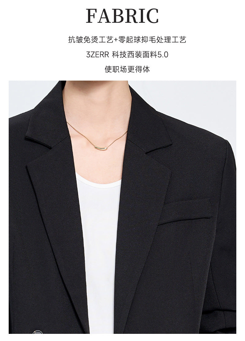 Cross-Border Gray Blazer for Women, New Spring and Autumn Style, Professional Formal Wear, Light Workplace Workwear, High-End Suit Set