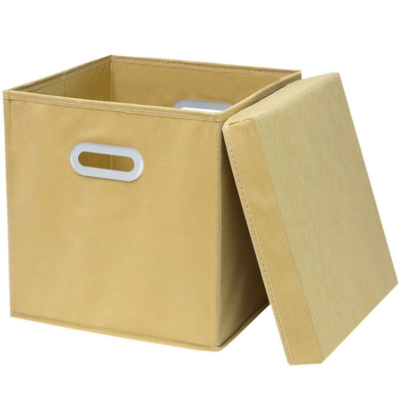 Amazon Lidless Storage Box Fabric Storage Box Foldable Large Drawer Storage Box Toy Storage Box
