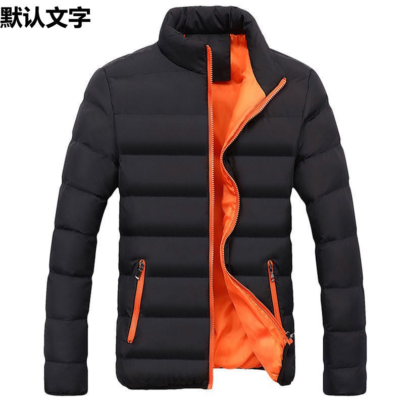 Cotton Coat Men's Coat Youth Short Winter Clothes Korean Fashionable Men's Velvet Cotton Coat Winter Cotton Coat Student's Cotton Coat
