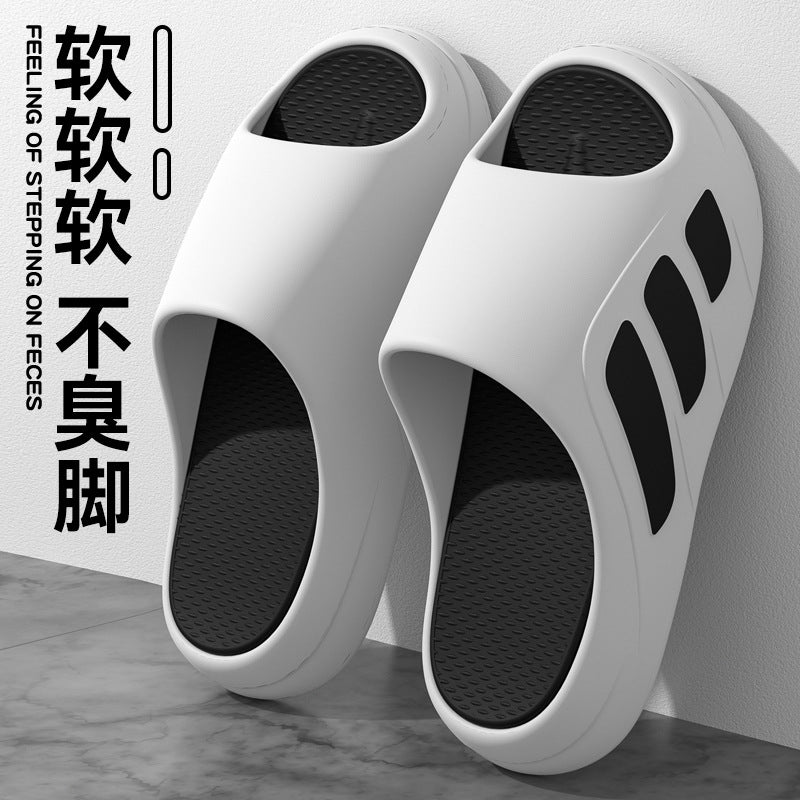 Sports slippers women's summer thick-soled soft-soled home wear non-slip deodorant lovers men's slippers wholesale