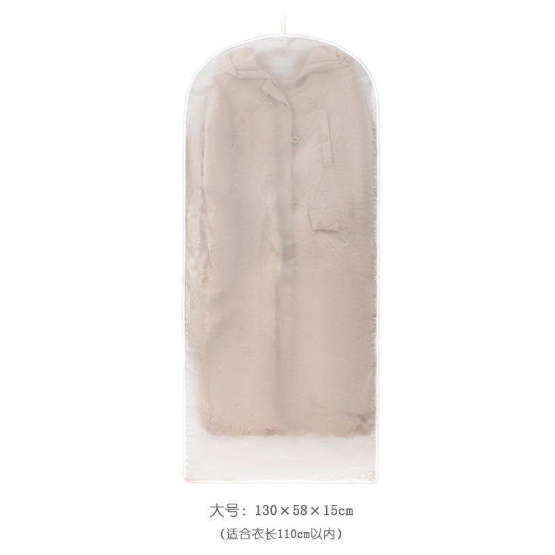 Satin Hanging Bag Compressible Clothes Dust Cover Storage Dust Bag Transparent Hanging Down Jacket Dust Cover