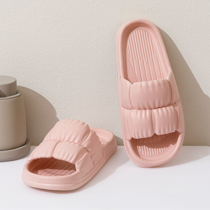 Slip Slippers Women's Summer Household Non-slip Bathroom Bathing Couple's Thick-soled Household Men's Summer Simple Sandals