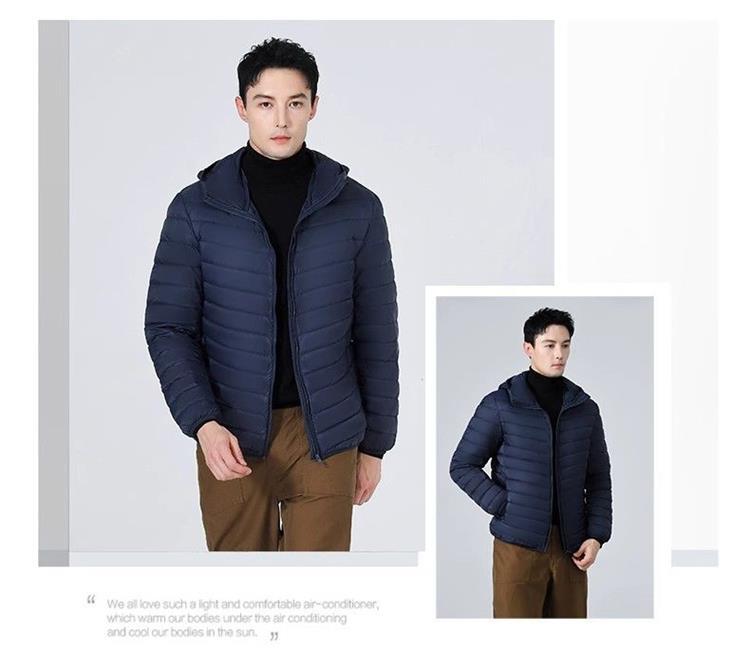 2024 New Style Lightweight Cotton Western Style Clothing Men's Short Lightweight Anti-Season Light Warm Jacket Fashionable Stitching