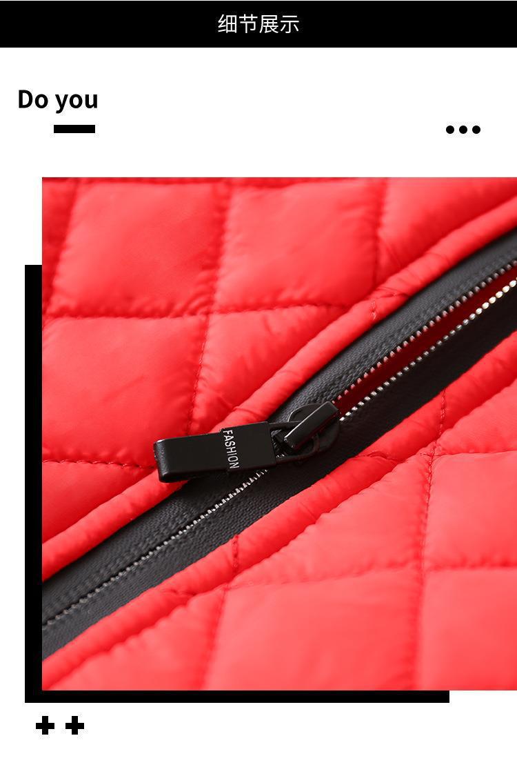 Cross-border foreign trade winter men's cotton-padded jacket European and American fashion Diamond cotton-padded jacket trend casual large size men's cotton-padded jacket coat