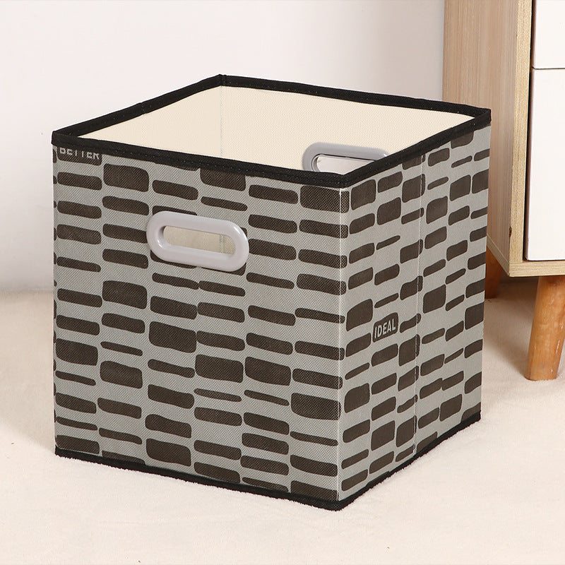 Amazon Lidless Storage Box Fabric Storage Box Foldable Large Drawer Storage Box Toy Storage Box