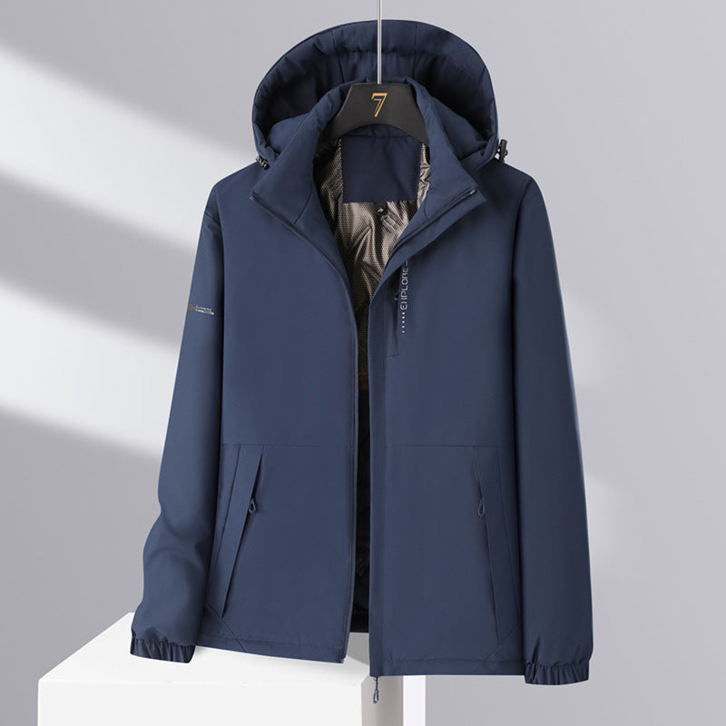 [Cui Wanzhi recommend] Men and women with cotton-padded jacket solid color hooded Joker casual coat couple graphene coat