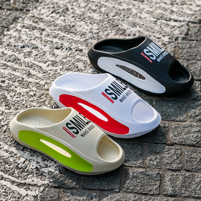 Coconut Sandals and Slippers Men's Summer Sports Style Indoor and Outdoor Slip-proof Wear-resistant Trendy Beach Slippers for Women