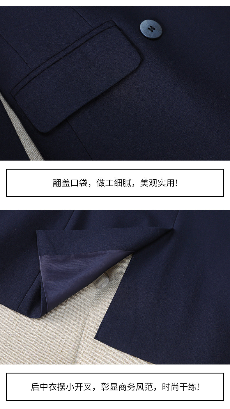Cross-Border Suit Set for Female College Students, Interview Attire, Formal Fitted Jacket, New High-End Professional Workwear