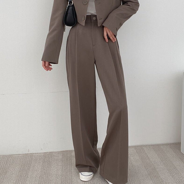 Autumn 2022 New khaki Small Suit Jacket Women's High Sense Small Temperament Commuter Suit suit