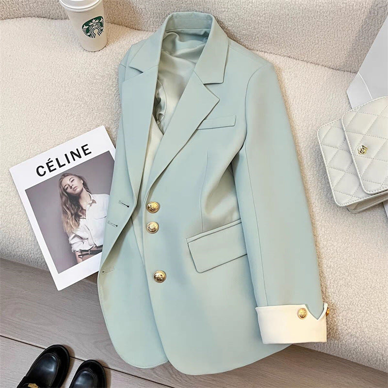 2026 New Style Elegant Commuter Blazer for Women, Spring and Autumn, Unique Design, Trendy Cross-Border Suit