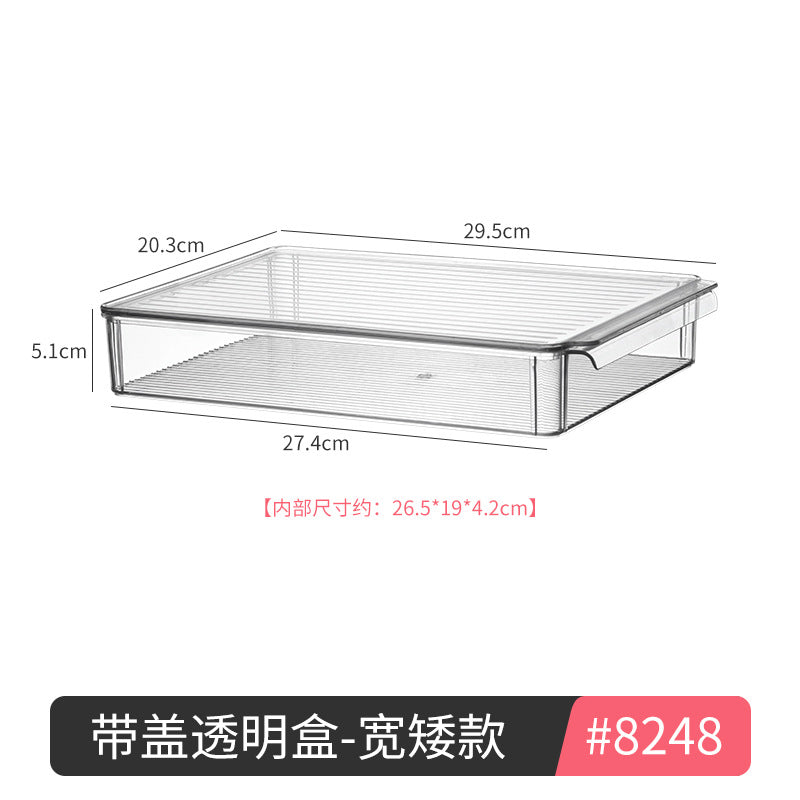 Tea Set Storage Box with Lid Dust-Proof Transparent Tea Table Desktop Tea Cup Storage Rack Kung Fu Teapot Storage Rack