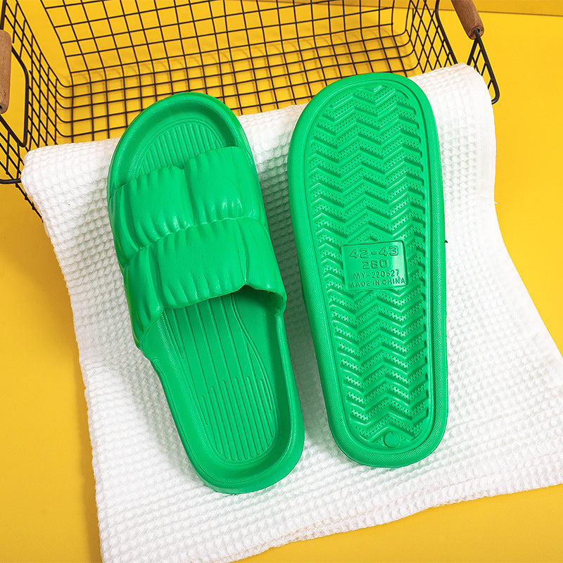 1035 a generation of hair household female summer home indoor couple bathroom bath soft bottom non-slip sandals and slippers manufacturers
