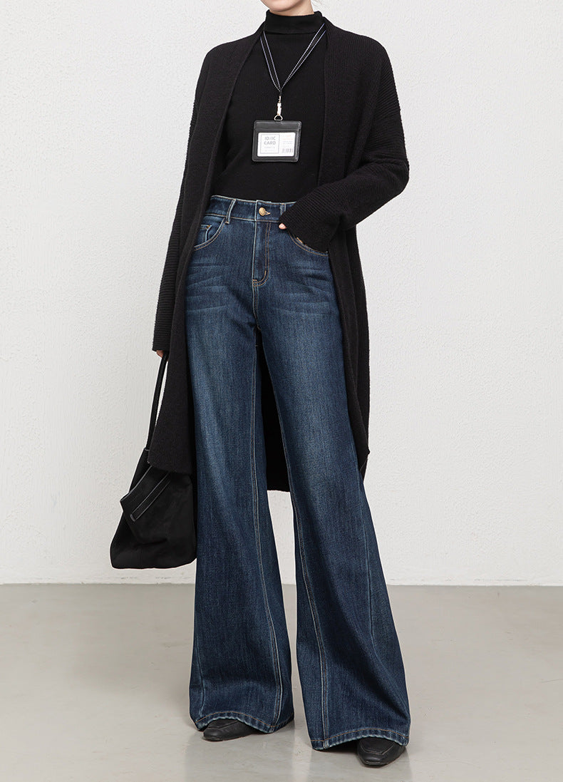 If the 2025 Winter New Style Fleece-Lined and Thickened Women's Jeans Are Four-Way Stretch, Warm, Long, Flared Pants 8120H