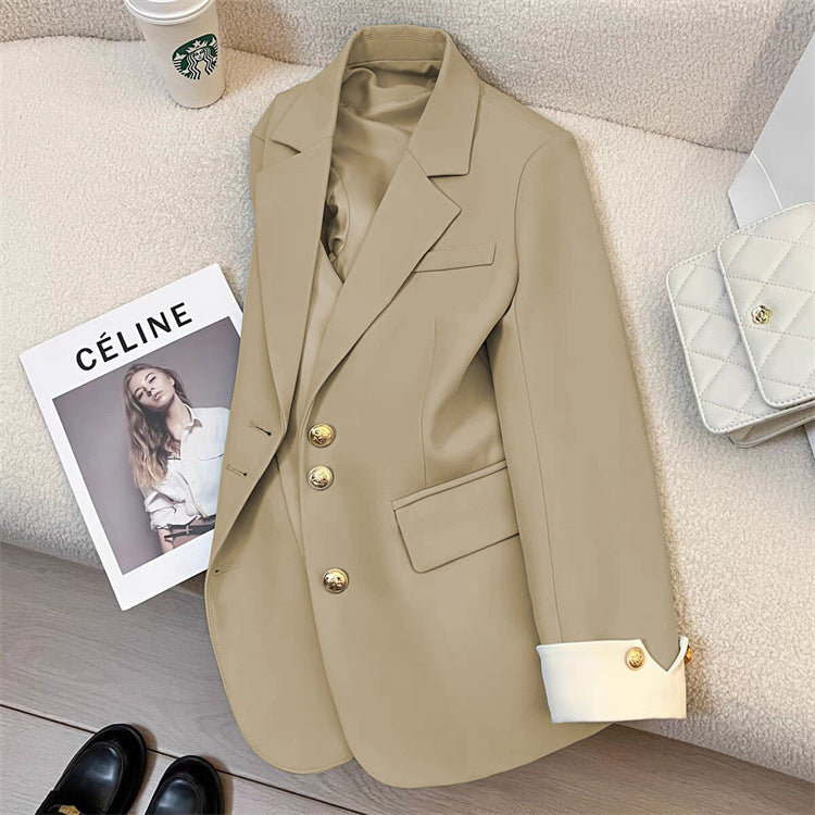 2026 New Style Elegant Commuter Blazer for Women, Spring and Autumn, Unique Design, Trendy Cross-Border Suit