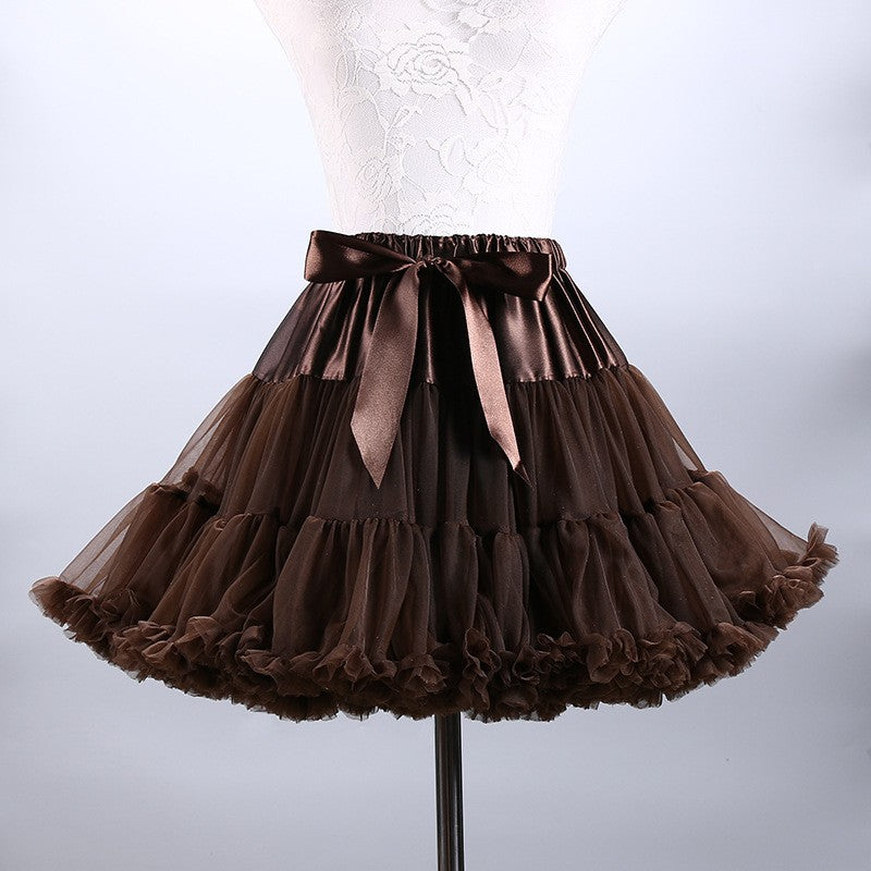 Adult Cloud Brace New Style Breathable Veil Skirt Super Veil Mesh Lolita Soft Girl Tutu Skirt Boneless Pirate Skirt