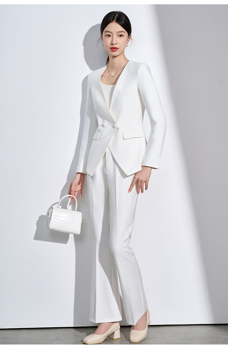 Cross-Border Suit Jacket for Formal Occasions, Fashionable Goddess Style, Versatile, High-End, Elegant, Interview Office Suit Set