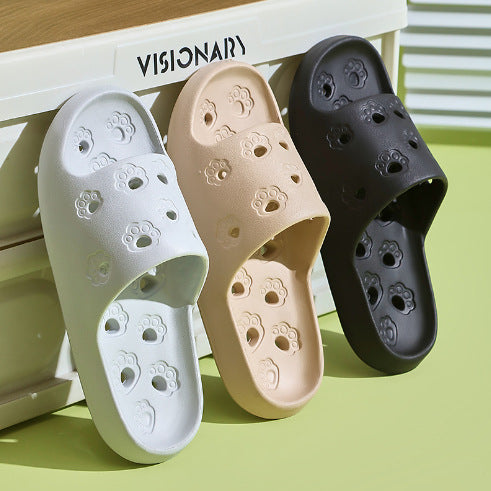 2507 a generation of summer cat claw hollow slippers home indoor leaking bathroom mop factory wholesale cross-border