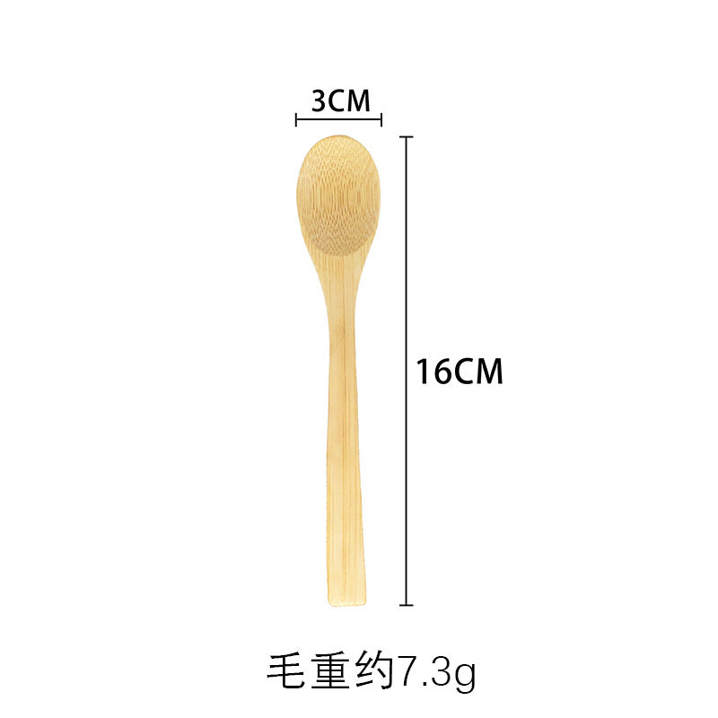 Bamboo Spoon Cross-Border to the Usa, Tea Spoon, Natural Wooden Spoon, Children's Spoon, Coffee Spoon, Honey Spoon, Bamboo Wooden Tableware, Small Spoon, Laser