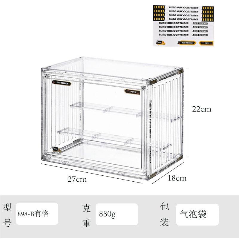 Blind Box Storage Display Stand Desktop Transparent Dustproof Acrylic Lego Bubble Mate Storage Cabinet Hand Display Box